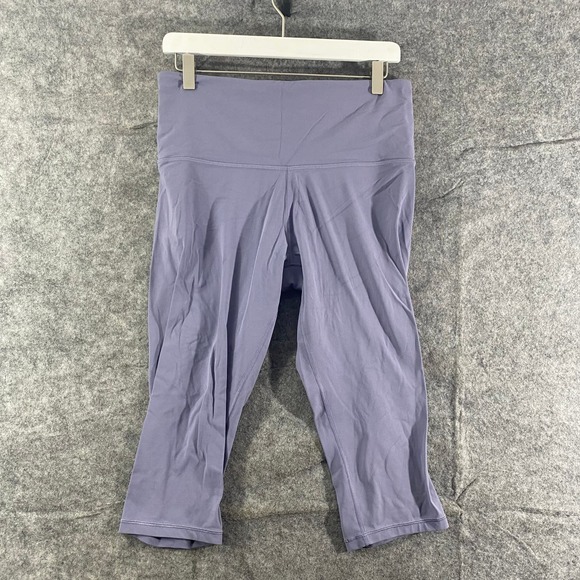 Athleta Leggings 1X Tempest Violet Elation High Rise Capri Plus Size Workout - Picture 2 of 13